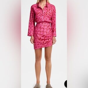 NWT Smythe Batik Mini Shirt Dress Size 2